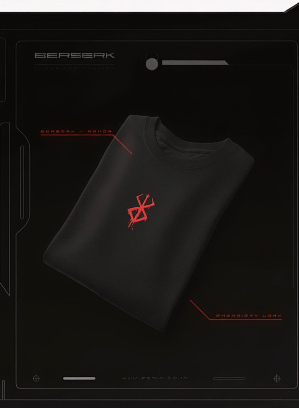 Berserk Premium Drop-Shoulder Tee – Dark Fantasy Anime Streetwear