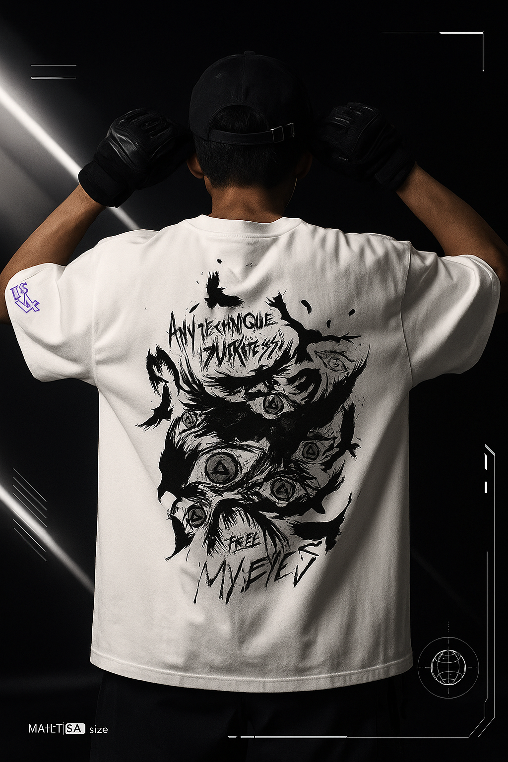 Itachi Uchiha Sharingan Eye Premium Drop-Shoulder Tee – Iconic Naruto Streetwear